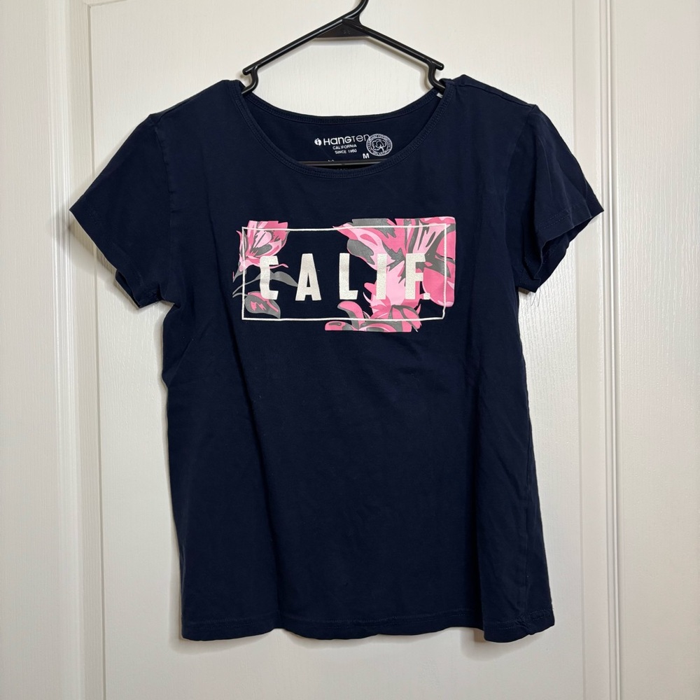 Women's Navy Graphic T-shirt